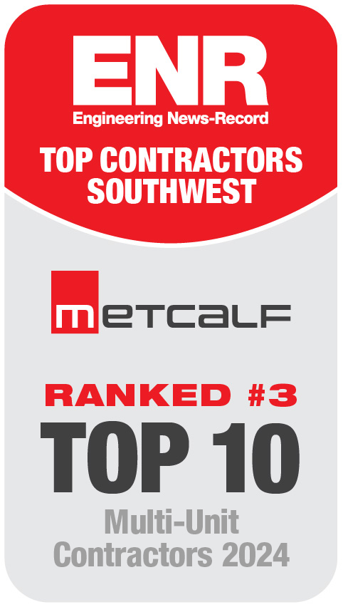 Named #3 out of 10 for the Multi-Unit Residential category within the ENR Southwest Top Contractors by Market Sector 2024