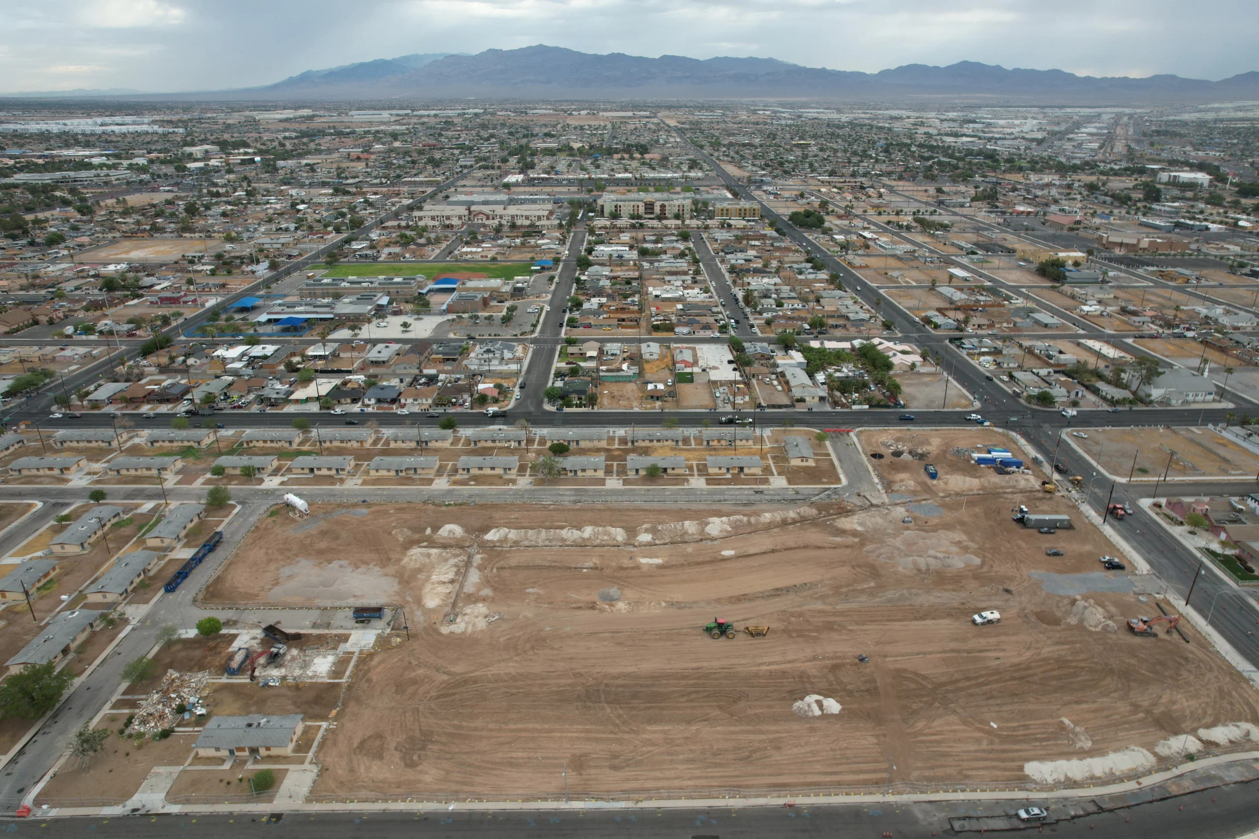 Las Vegas Construction Drone photo of Las Vegas Lake Mead Housing