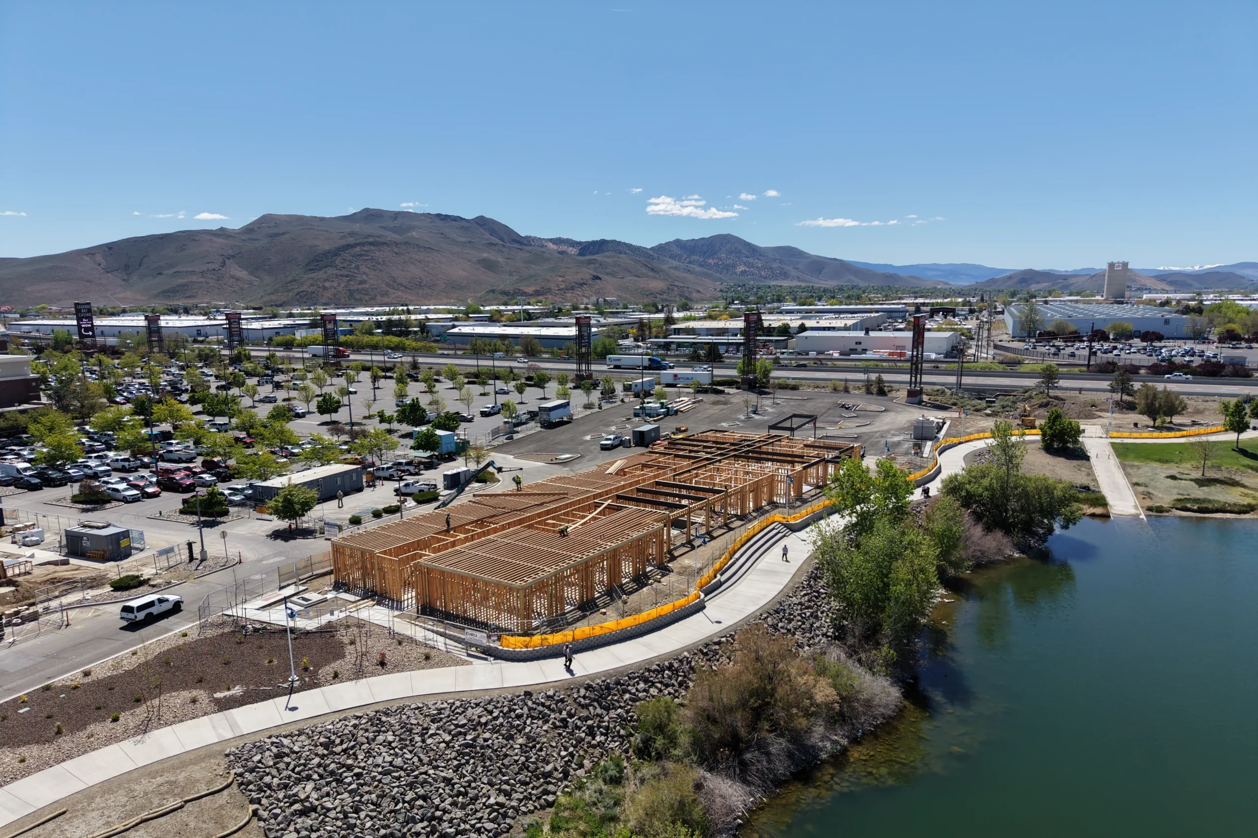 Drone photo of Home2 Suites by the Marina in Sparks Nevada